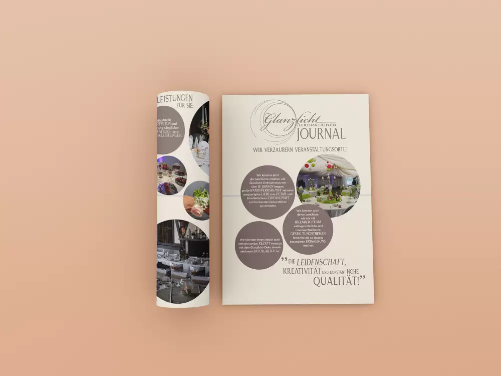 Flyer Glanzlicht Journal Design
