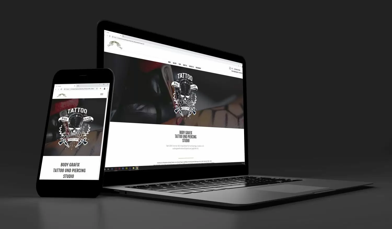 Webseite Body Grafixs
