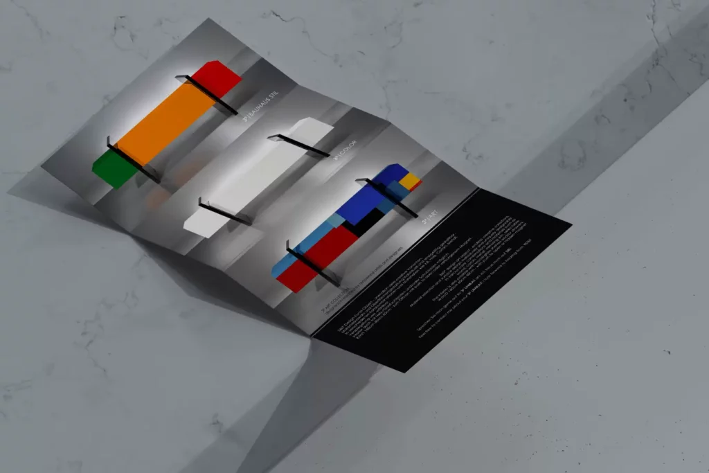 Kunstflyer Printmedien Design