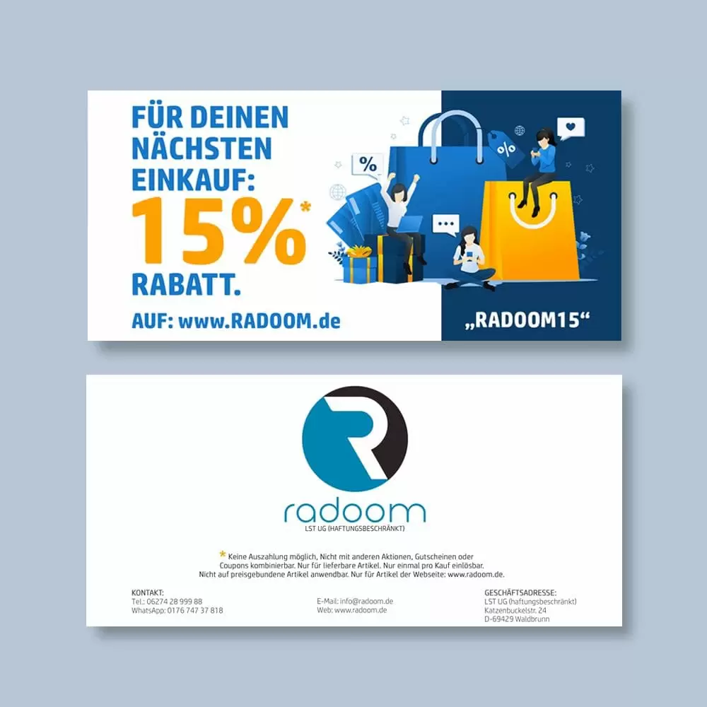 Coupon Gutschein Onlineshop