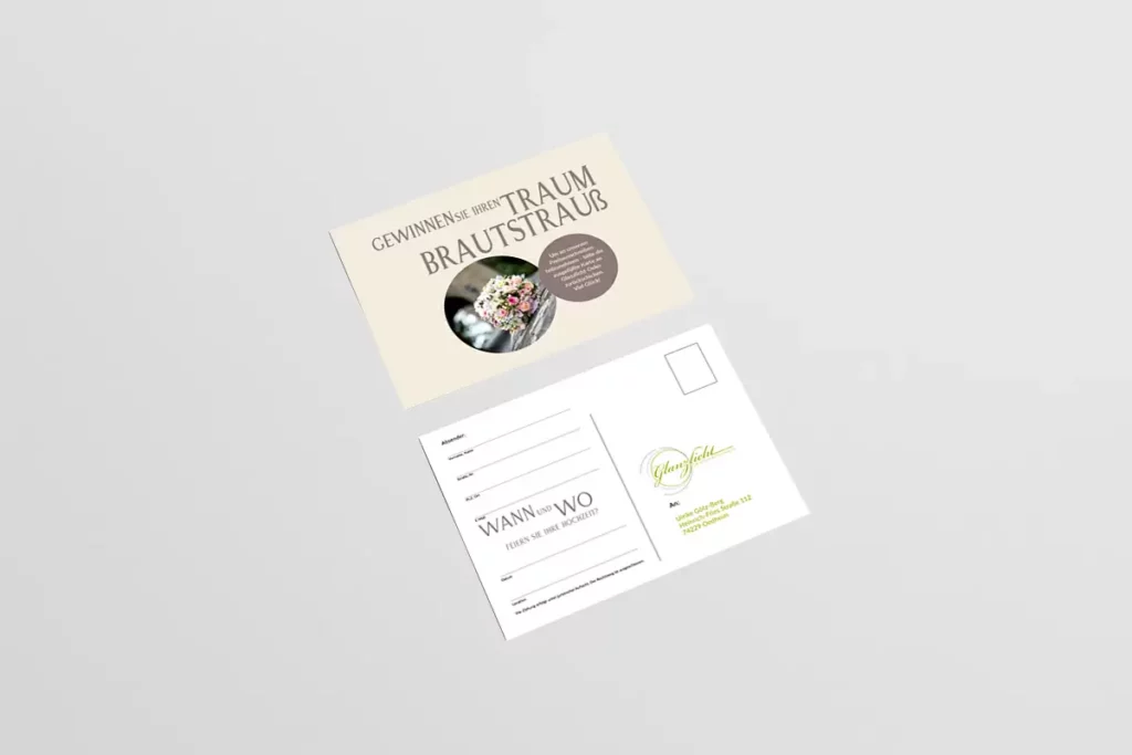 Karte Postkarte Glanzlicht Print