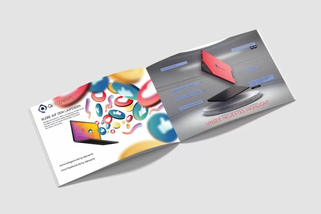 Broschüre Flyer Buch