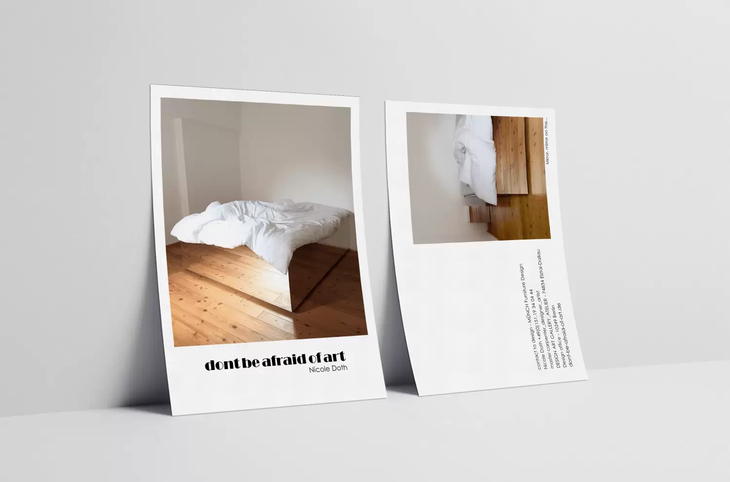 dontbeafraidofart Karte Printdesign