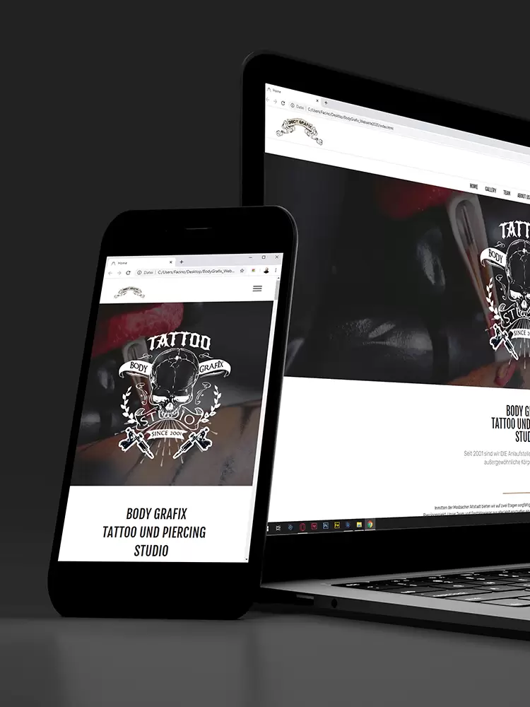 Mobile Webseite Body Grafix