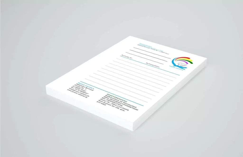 Rechnung Design Illustration